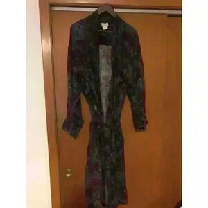 1980s Vintage Neiman Marcus Silky Robe‎ L/XL